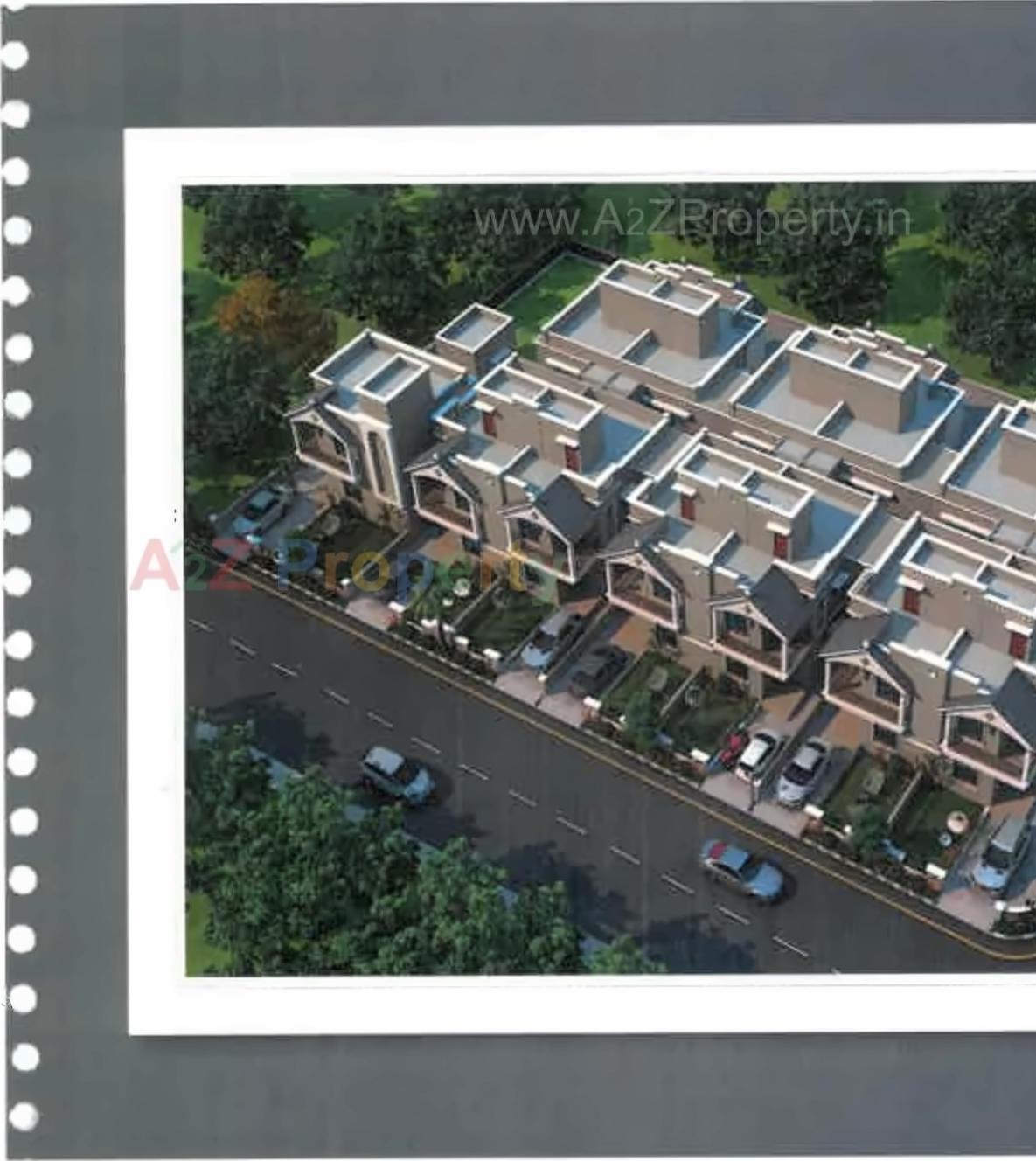3D Elevation of real estate project Govind Bungalows located at Gandhinagar, Gandhinagar, Gujarat