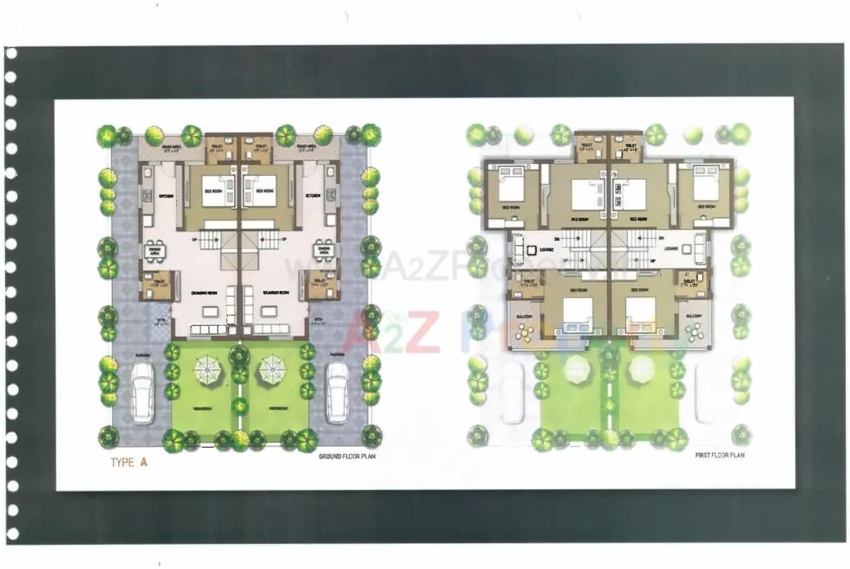 Layout of real estate project Govind Bungalows located at Gandhinagar, Gandhinagar, Gujarat