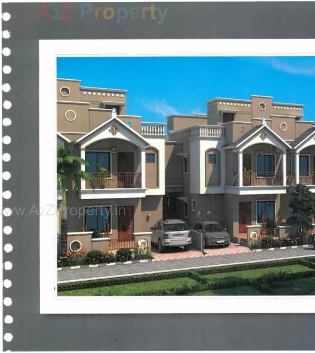 3D Elevation of real estate project Govind Bungalows located at Gandhinagar, Gandhinagar, Gujarat