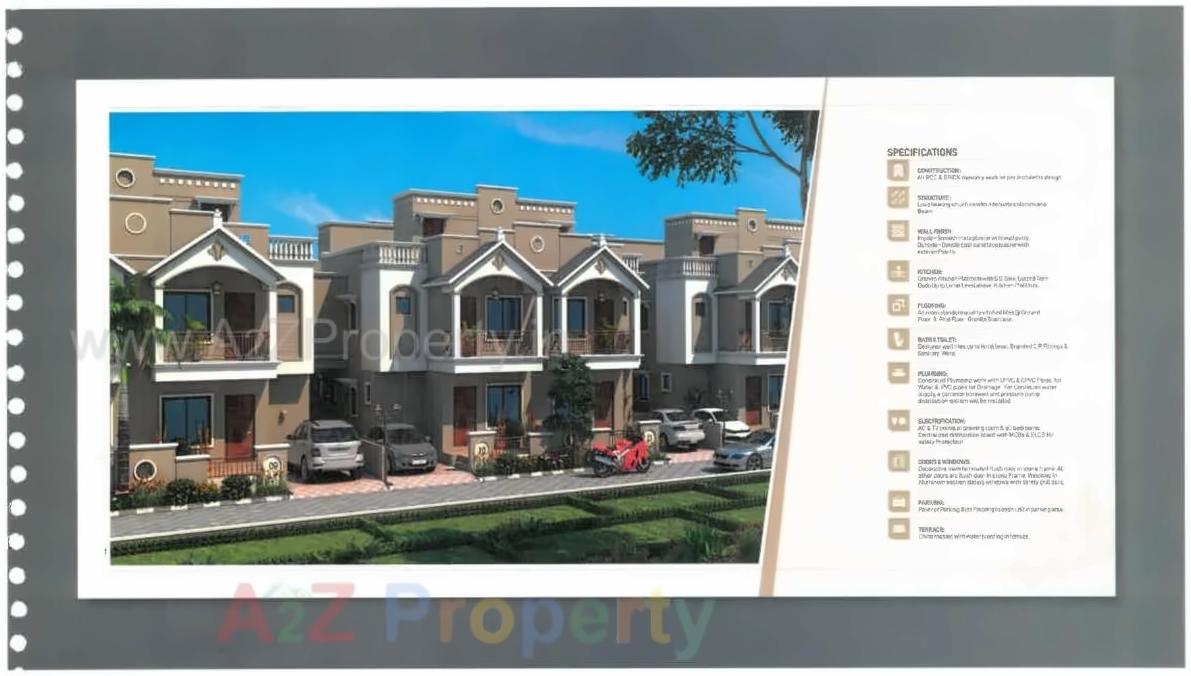 3D Elevation of real estate project Govind Bungalows located at Gandhinagar, Gandhinagar, Gujarat