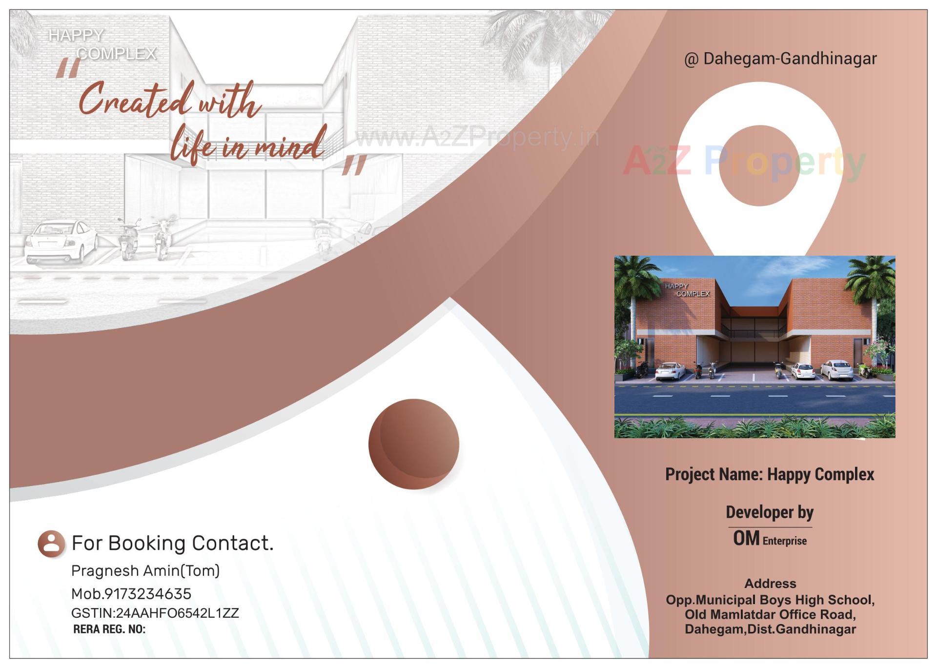  of real estate project Happy Complex located at Dehgam, Gandhinagar, Gujarat