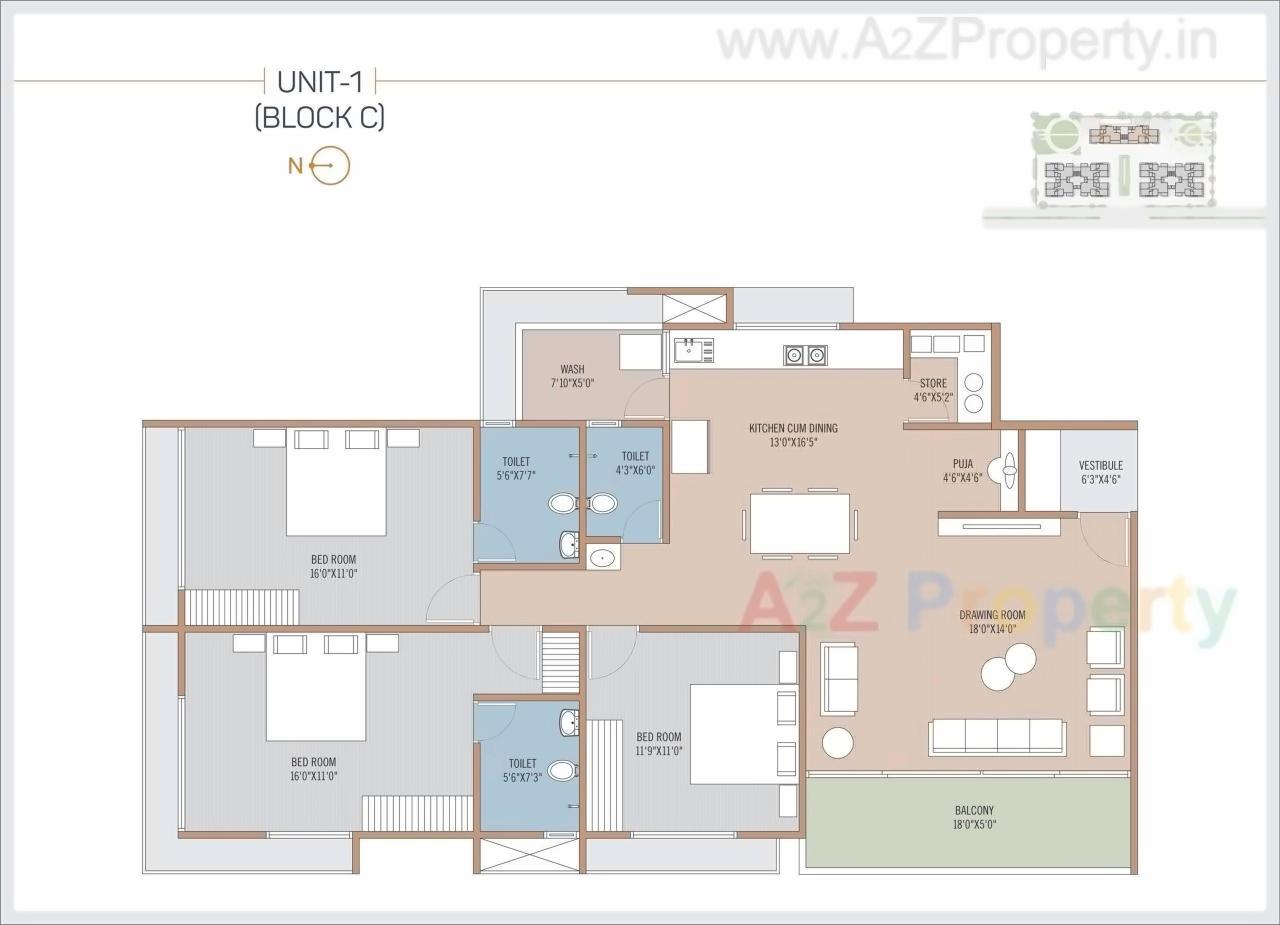 Layout of real estate project Hari Aalay located at Sargasan, Gandhinagar, Gujarat