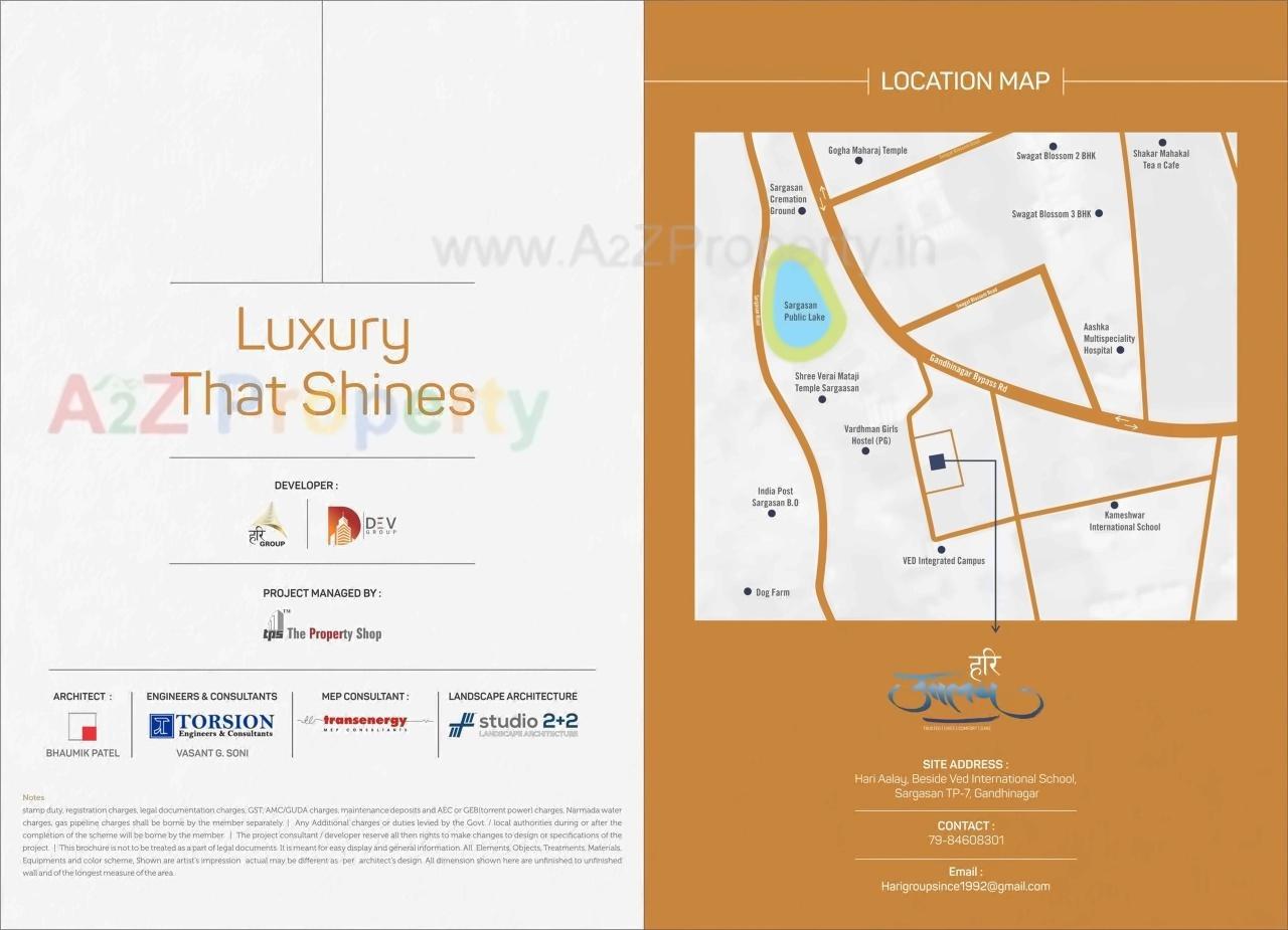  of real estate project Hari Aalay located at Sargasan, Gandhinagar, Gujarat