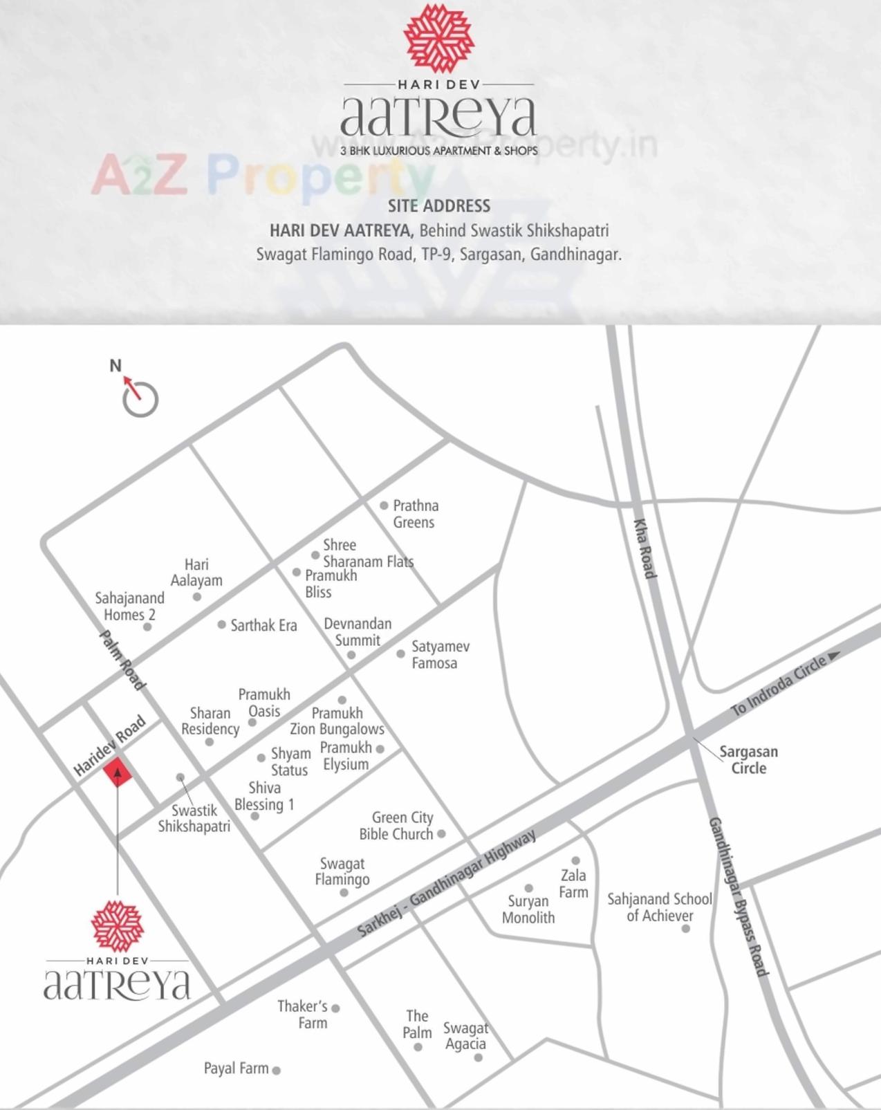  of real estate project Haridev Aatreya located at Sargasan, Gandhinagar, Gujarat