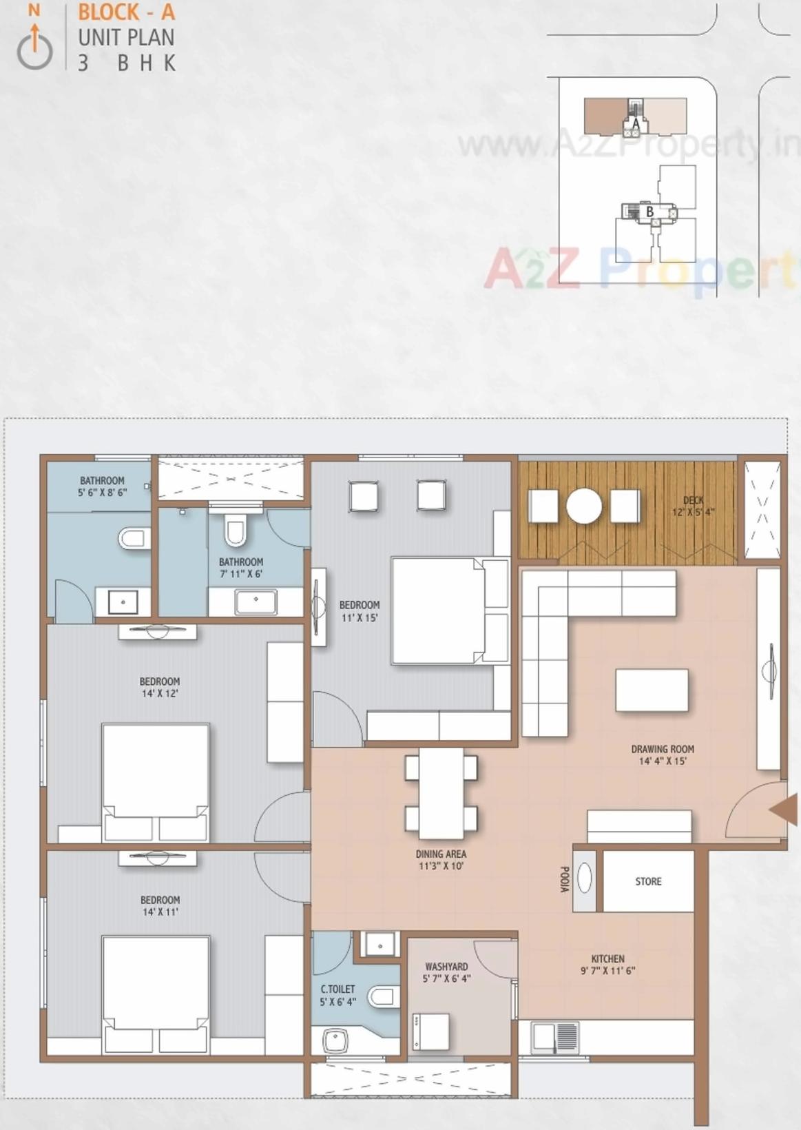 Layout of real estate project Haridev Aatreya located at Sargasan, Gandhinagar, Gujarat