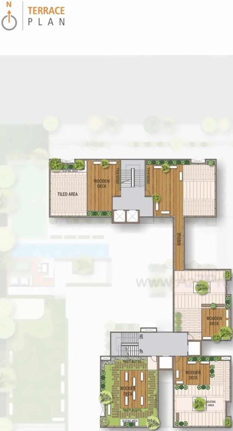 Layout of real estate project Haridev Aatreya located at Sargasan, Gandhinagar, Gujarat