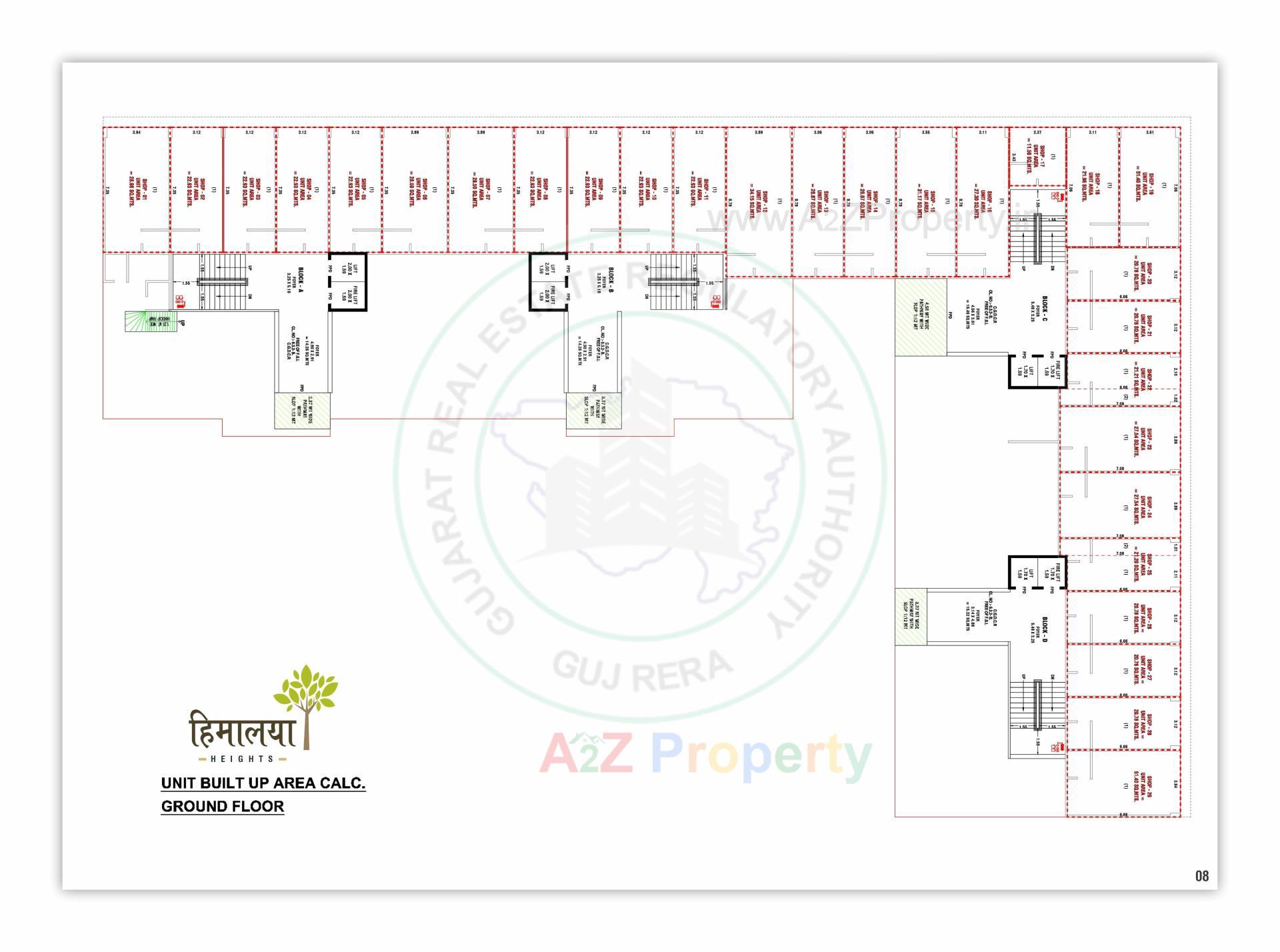 Layout of real estate project Himalaya Heights   Vaikunth Villa located at Kalol, Gandhinagar, Gujarat