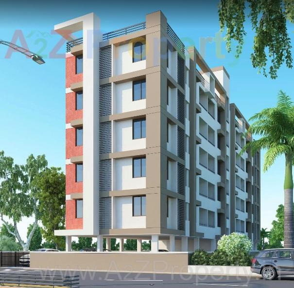 3D Elevation of real estate project Hiralal Park located at Kalol, Gandhinagar, Gujarat