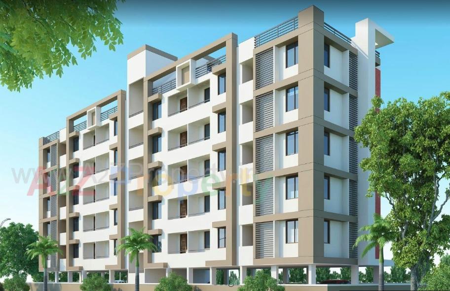 3D Elevation of real estate project Hiralal Park located at Kalol, Gandhinagar, Gujarat