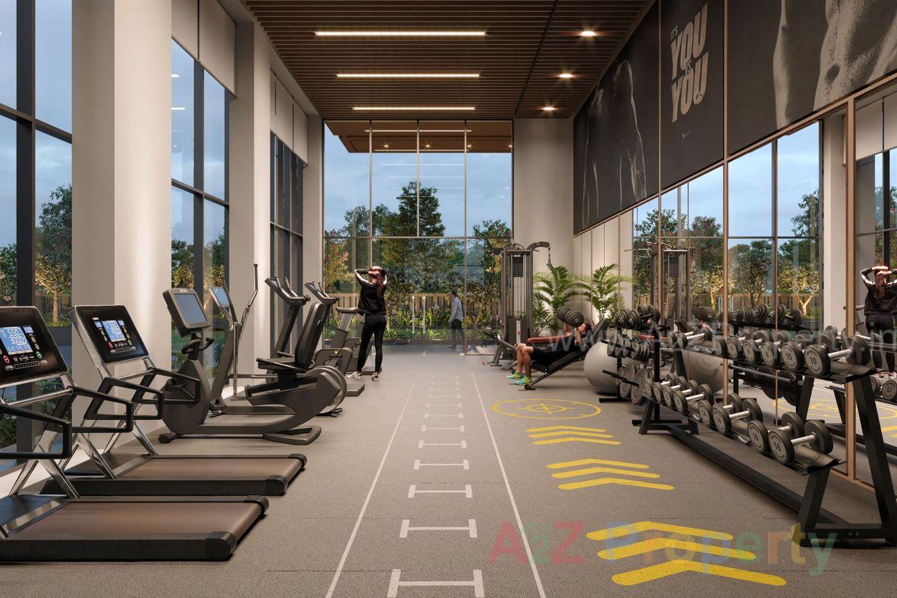 Gymnasium of real estate project Hrudhya located at Gandhinagar, Gandhinagar, Gujarat