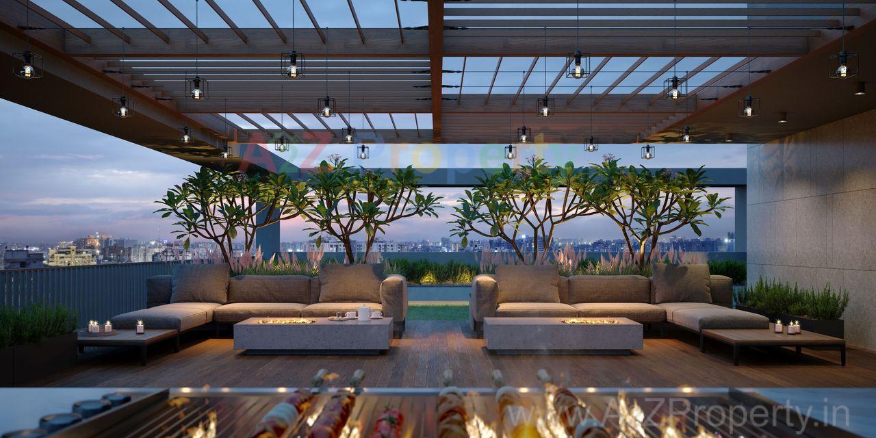 Terrace of real estate project Hrudhya located at Gandhinagar, Gandhinagar, Gujarat