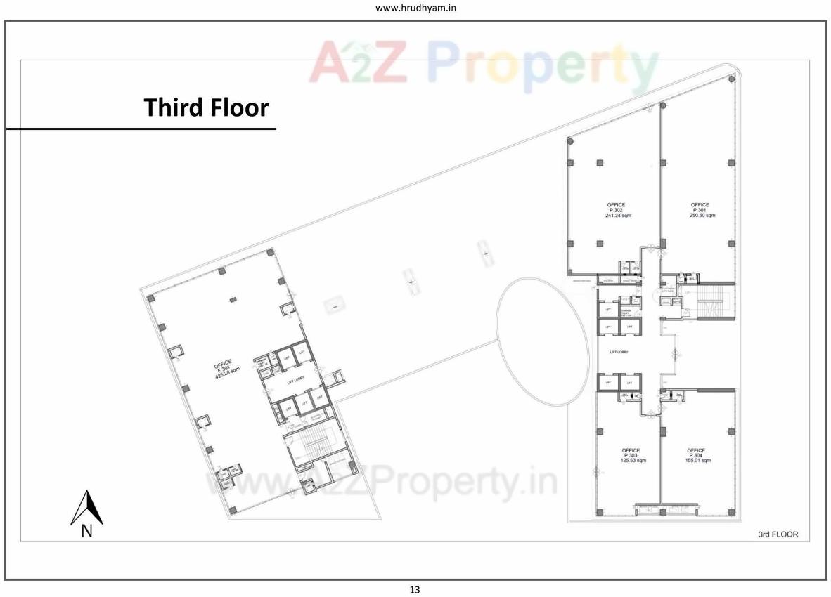 Layout of real estate project Hrudhyam located at Kudasan, Gandhinagar, Gujarat