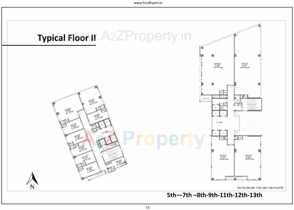 Layout of real estate project Hrudhyam located at Kudasan, Gandhinagar, Gujarat