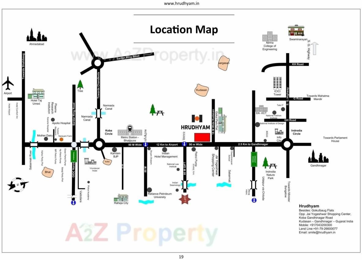  of real estate project Hrudhyam located at Kudasan, Gandhinagar, Gujarat