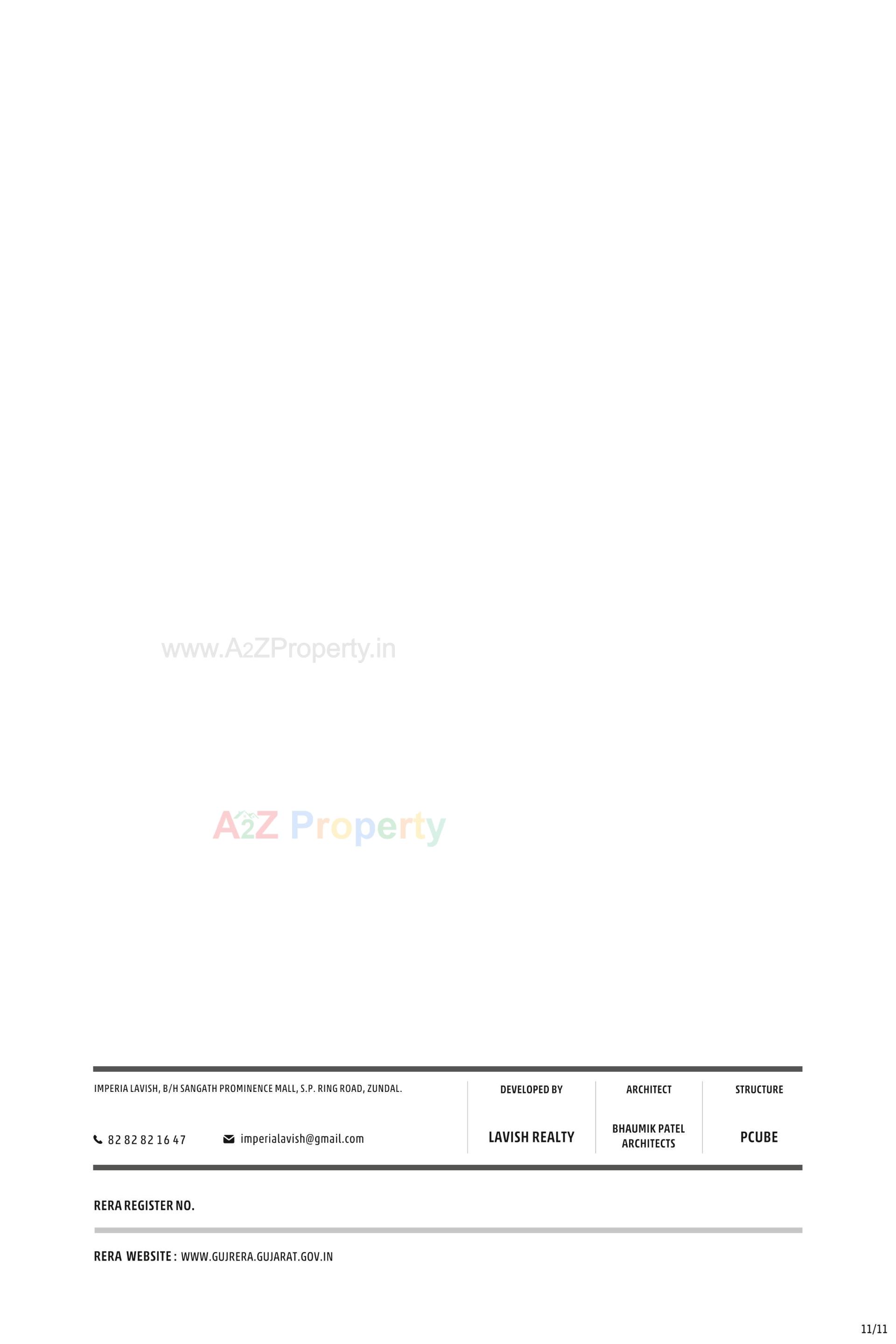  of real estate project Imperia Lavish located at Zundal, Gandhinagar, Gujarat