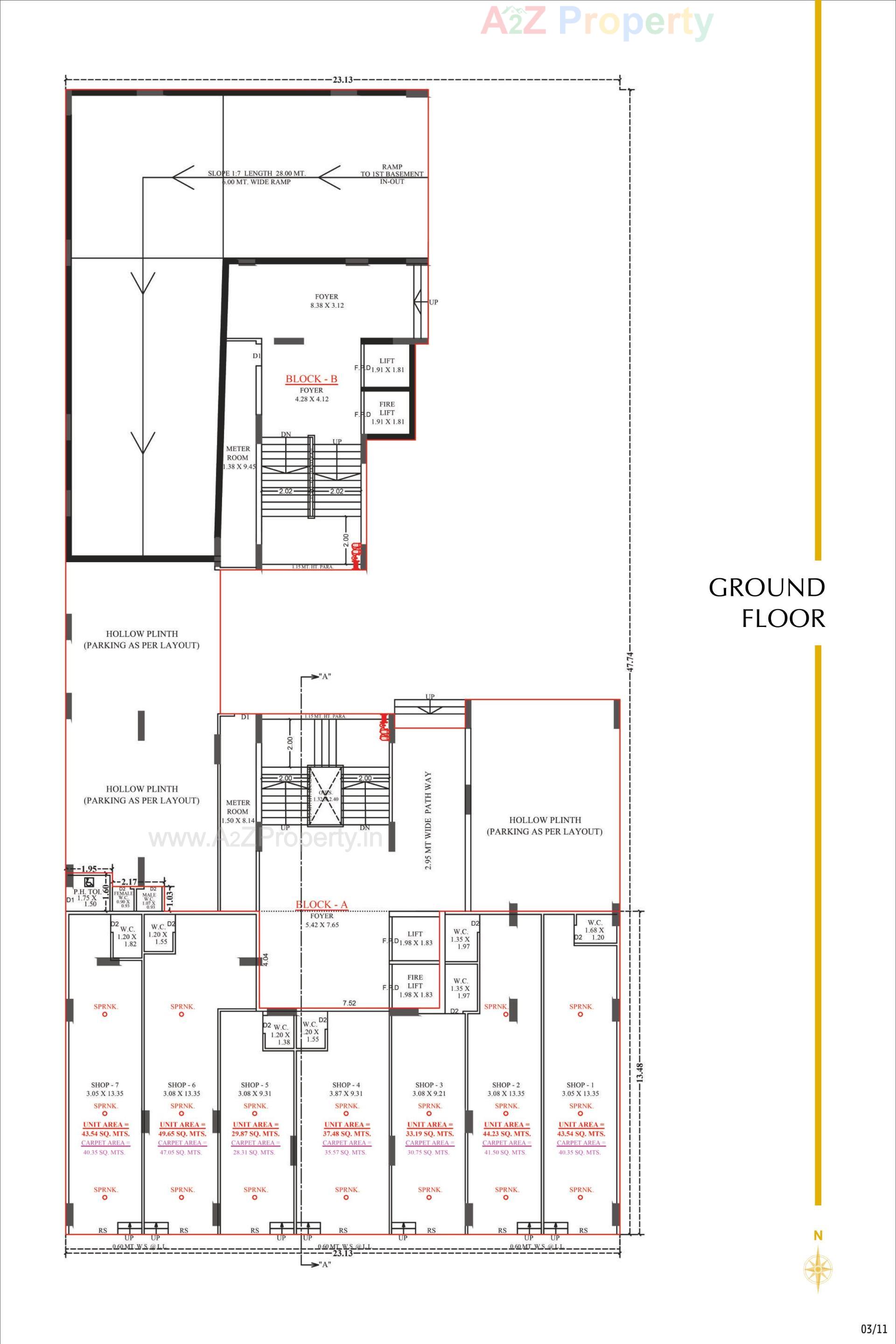 Layout of real estate project Imperia Lavish located at Zundal, Gandhinagar, Gujarat