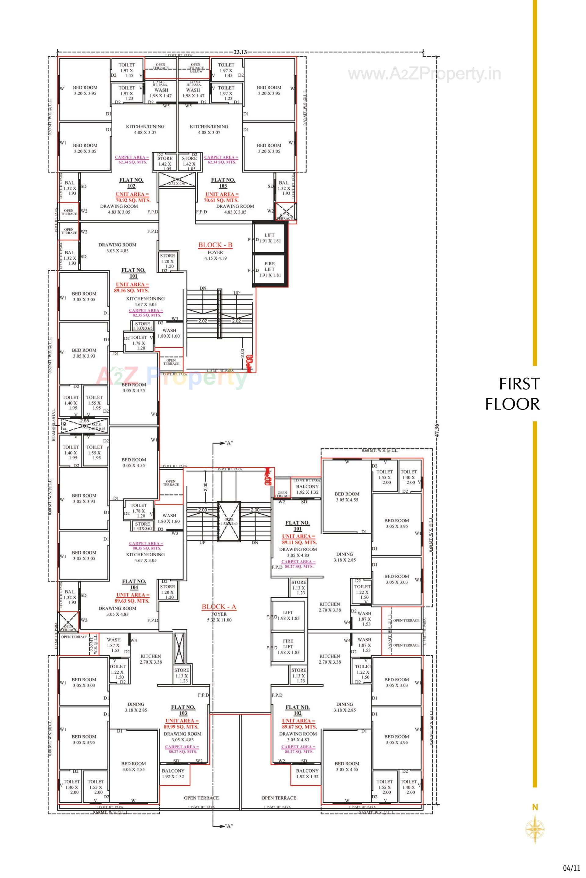 Layout of real estate project Imperia Lavish located at Zundal, Gandhinagar, Gujarat