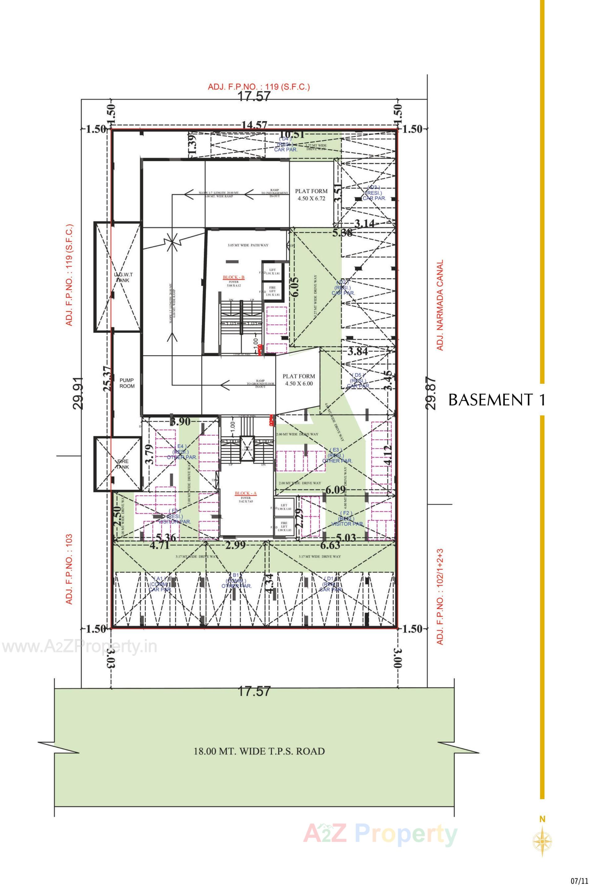Layout of real estate project Imperia Lavish located at Zundal, Gandhinagar, Gujarat