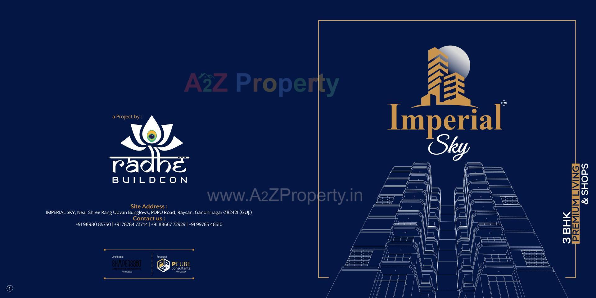  of real estate project Imperial Sky located at Raysan, Gandhinagar, Gujarat