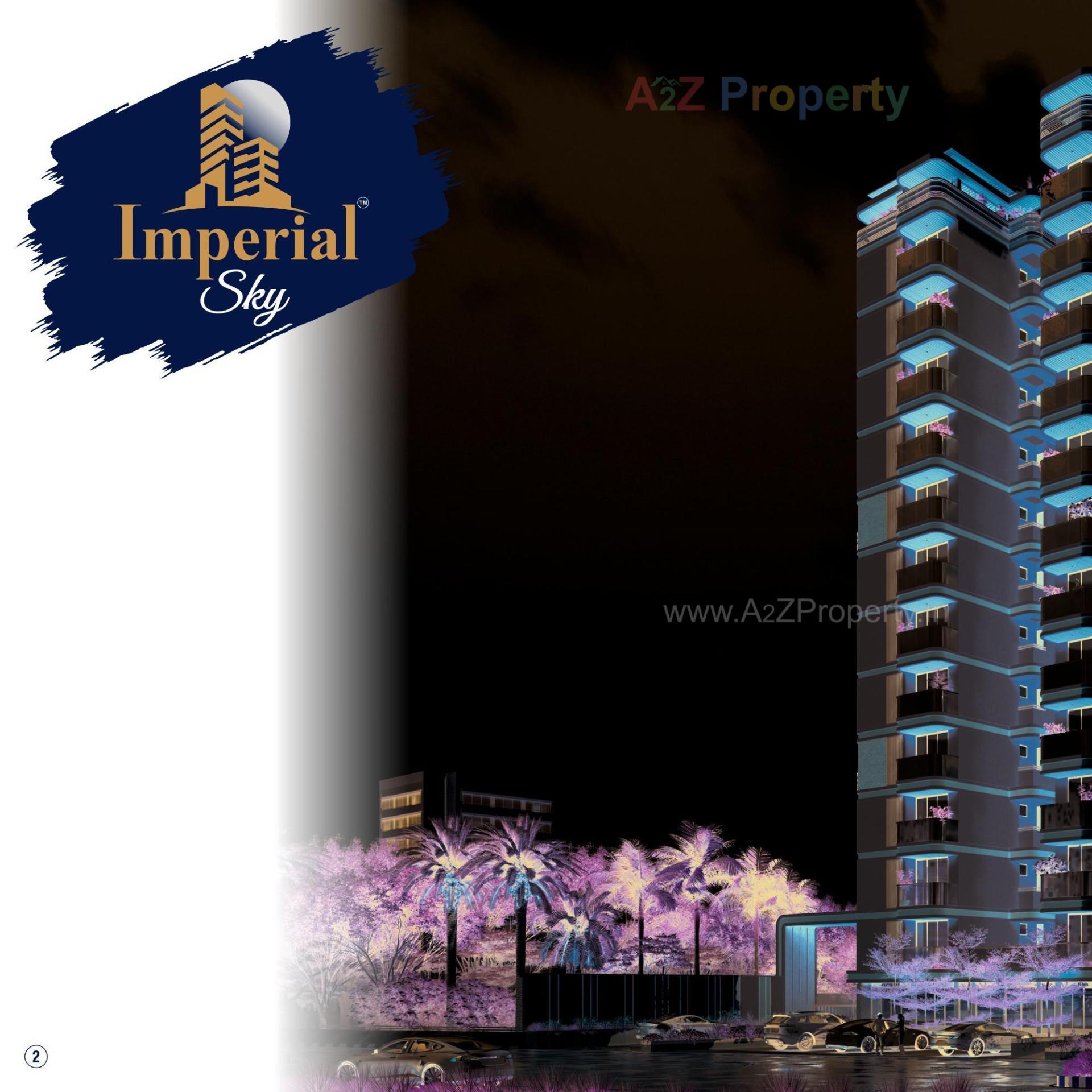 3D Elevation of real estate project Imperial Sky located at Raysan, Gandhinagar, Gujarat