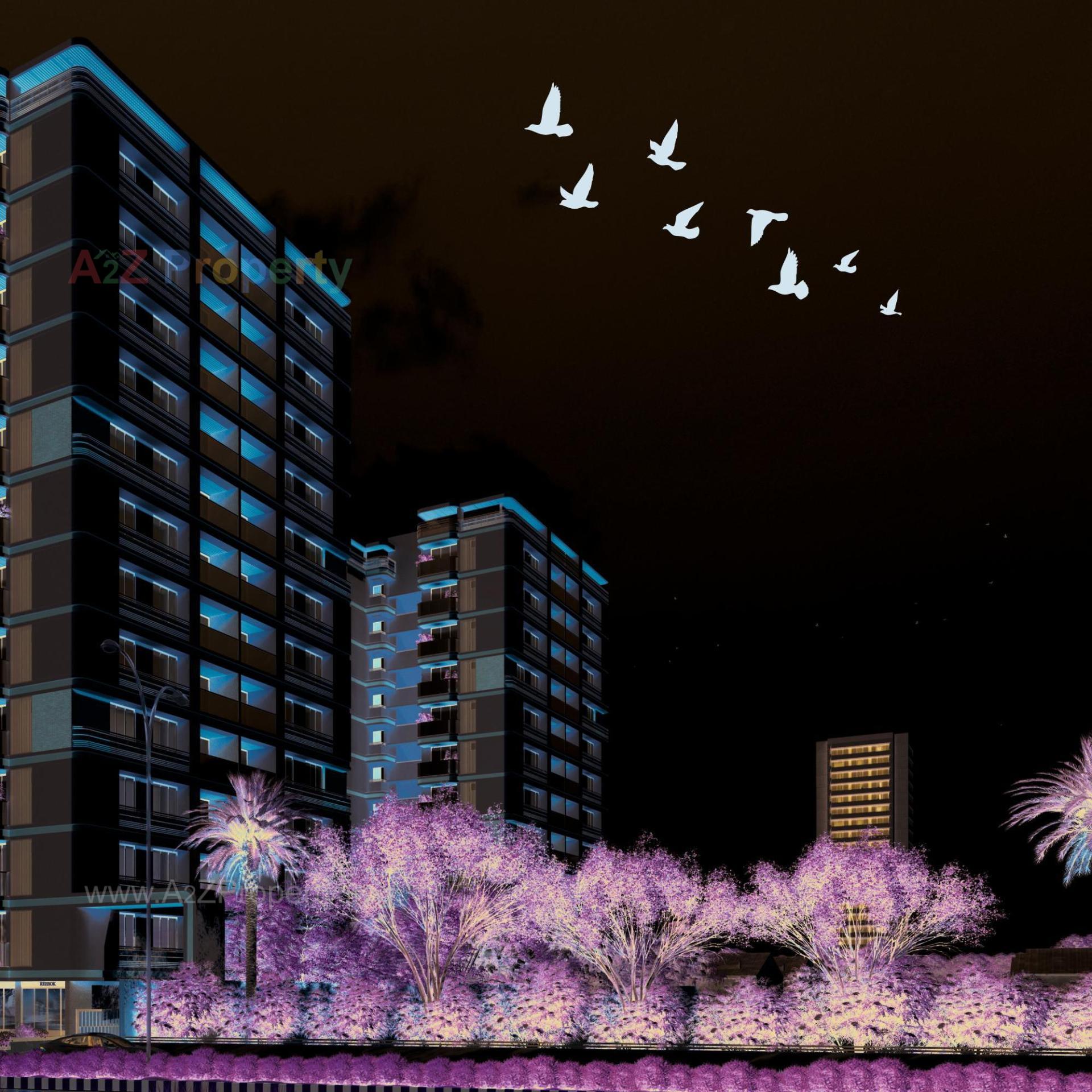 3D Elevation of real estate project Imperial Sky located at Raysan, Gandhinagar, Gujarat