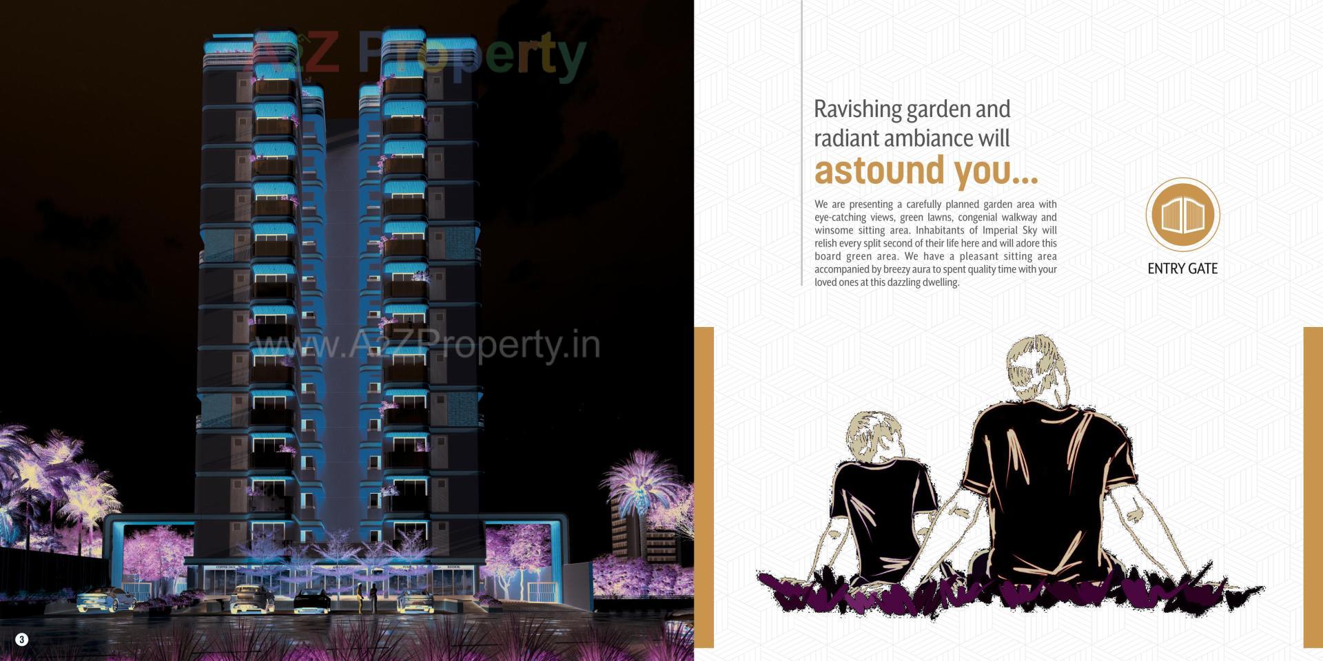  of real estate project Imperial Sky located at Raysan, Gandhinagar, Gujarat