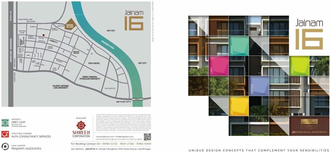 of real estate project Jainam located at Raisan, Gandhinagar, Gujarat