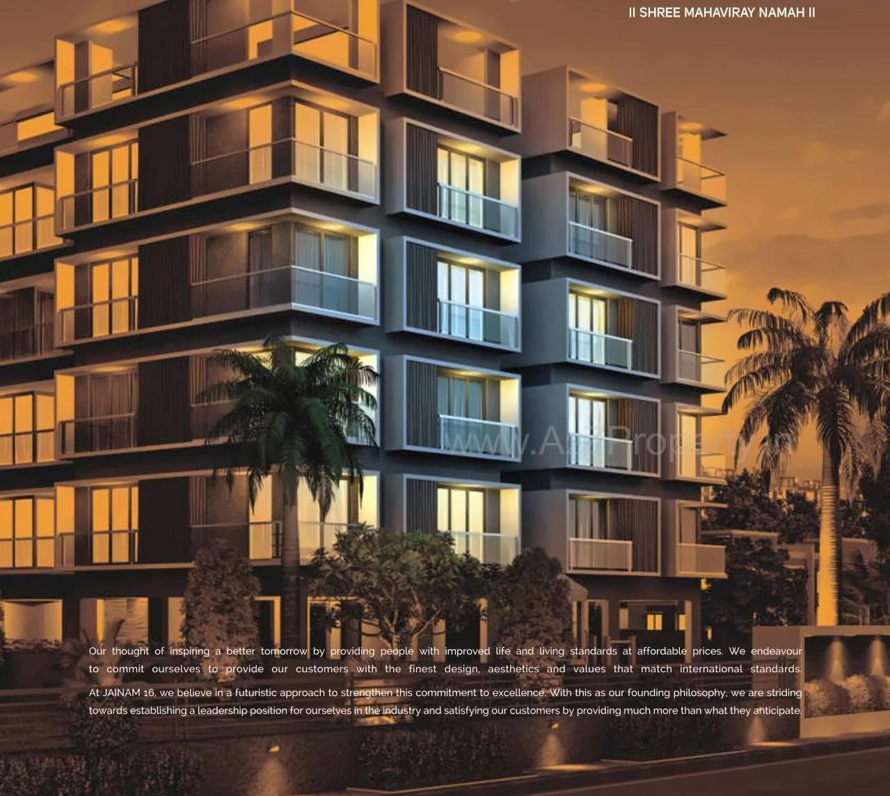 3D Elevation of real estate project Jainam located at Raisan, Gandhinagar, Gujarat