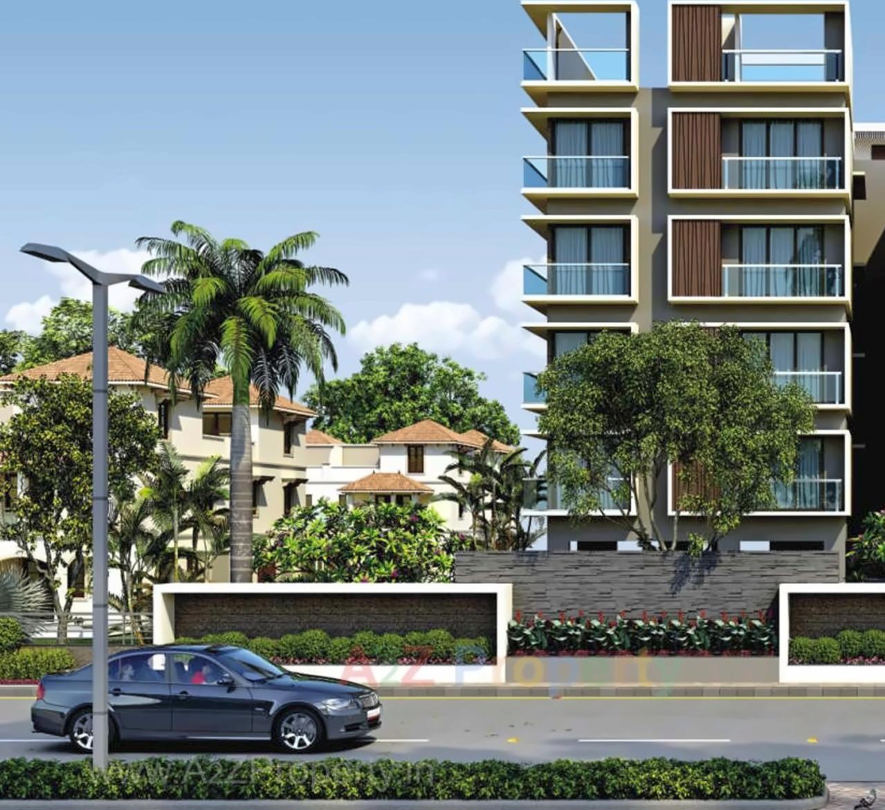 3D Elevation of real estate project Jainam located at Raisan, Gandhinagar, Gujarat