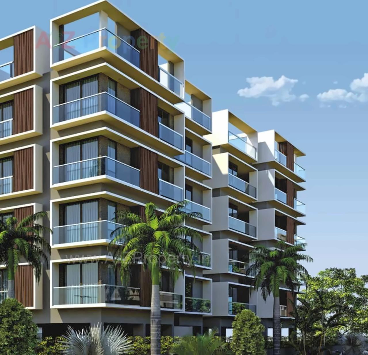 3D Elevation of real estate project Jainam located at Raisan, Gandhinagar, Gujarat