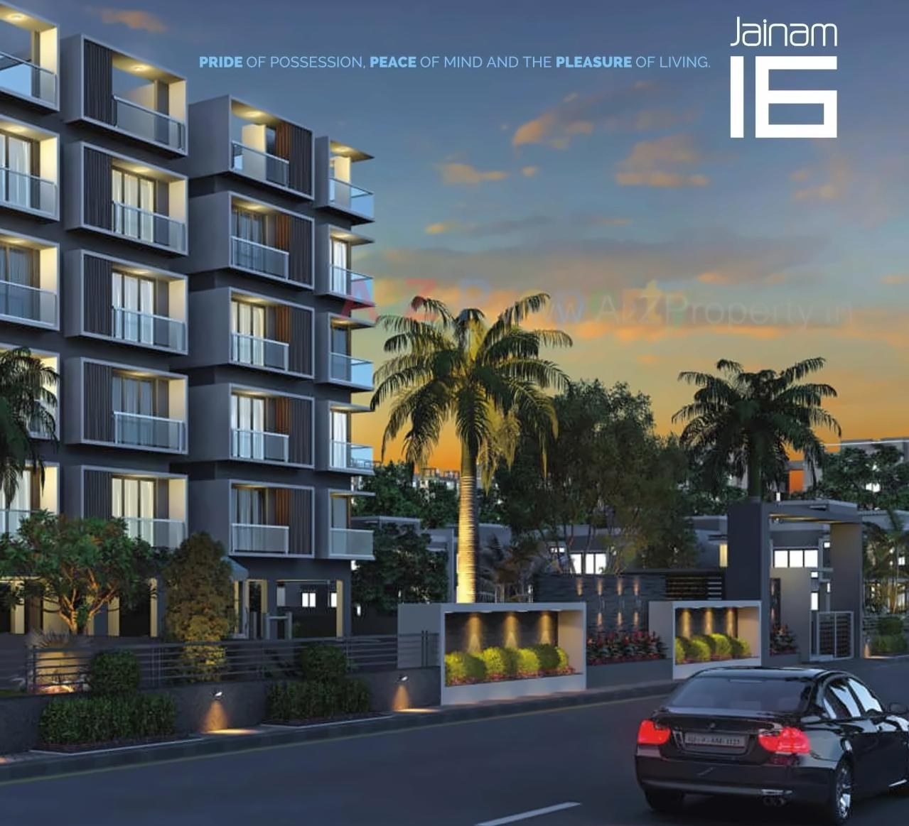 3D Elevation of real estate project Jainam located at Raisan, Gandhinagar, Gujarat