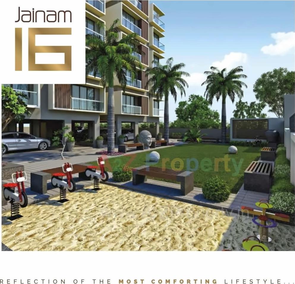 3D Elevation of real estate project Jainam located at Raisan, Gandhinagar, Gujarat