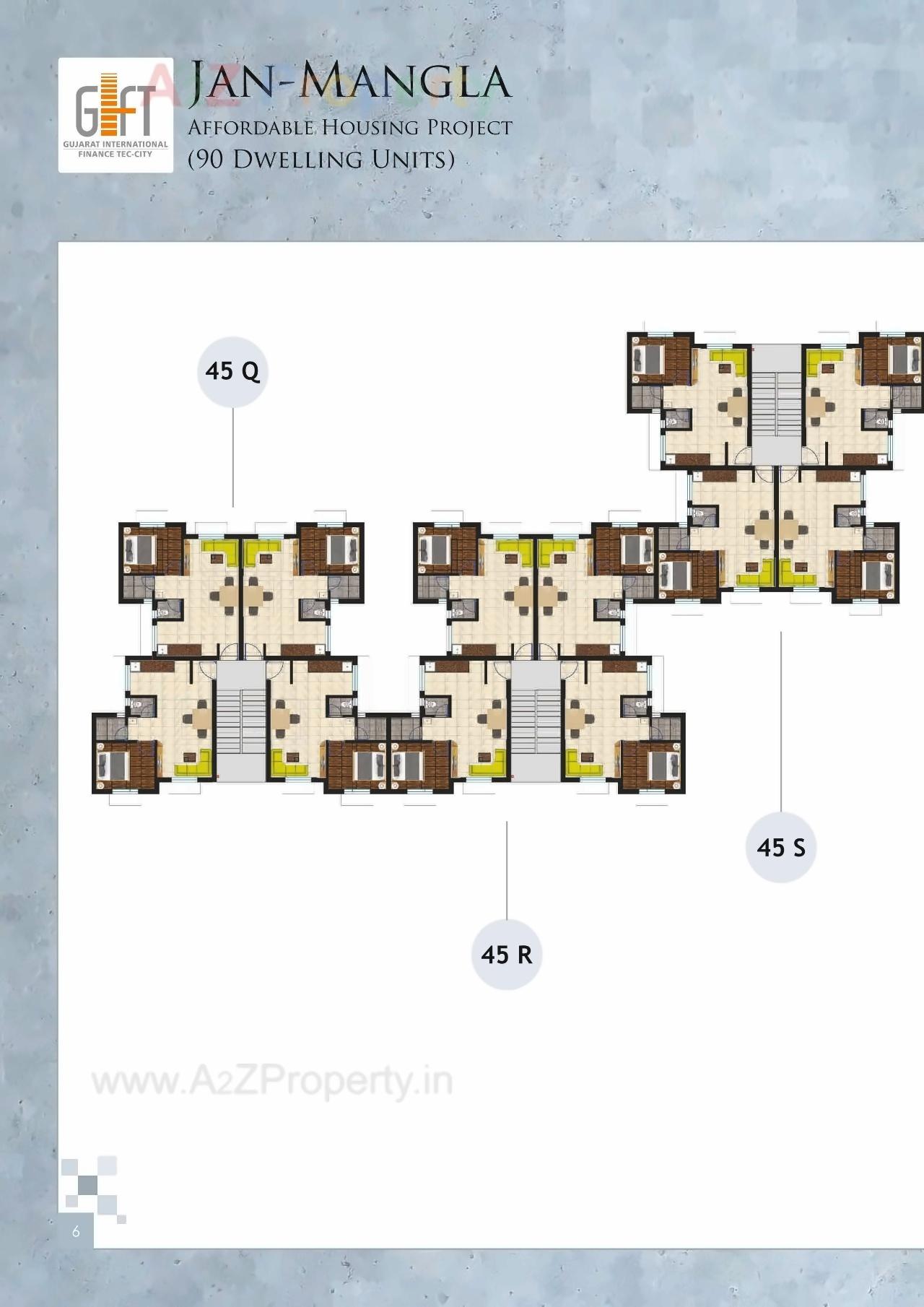 Layout of real estate project Jan Mangla located at Firozpur, Gandhinagar, Gujarat