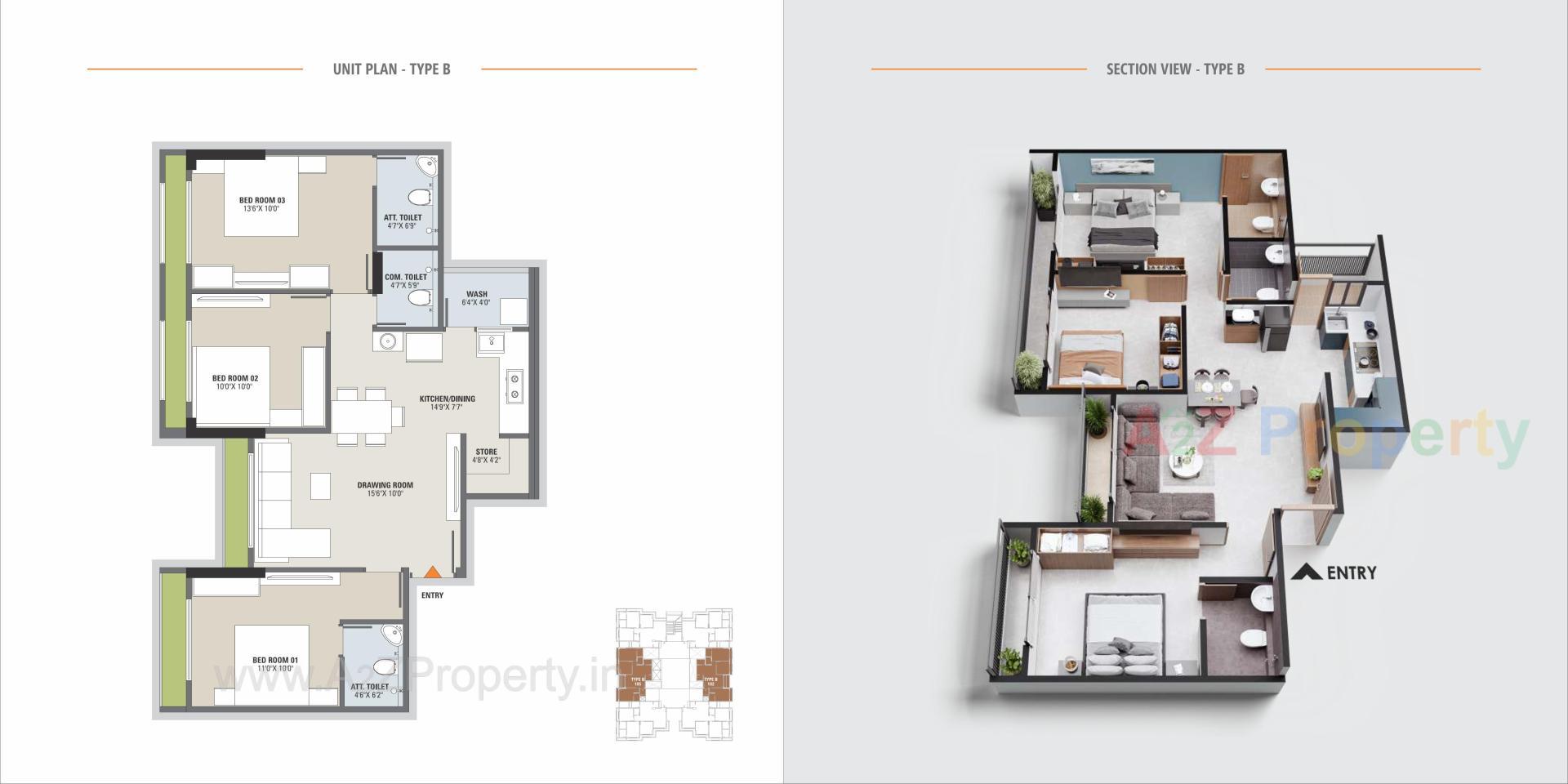 Layout of real estate project Jay Visat Eminence located at Zundal, Gandhinagar, Gujarat