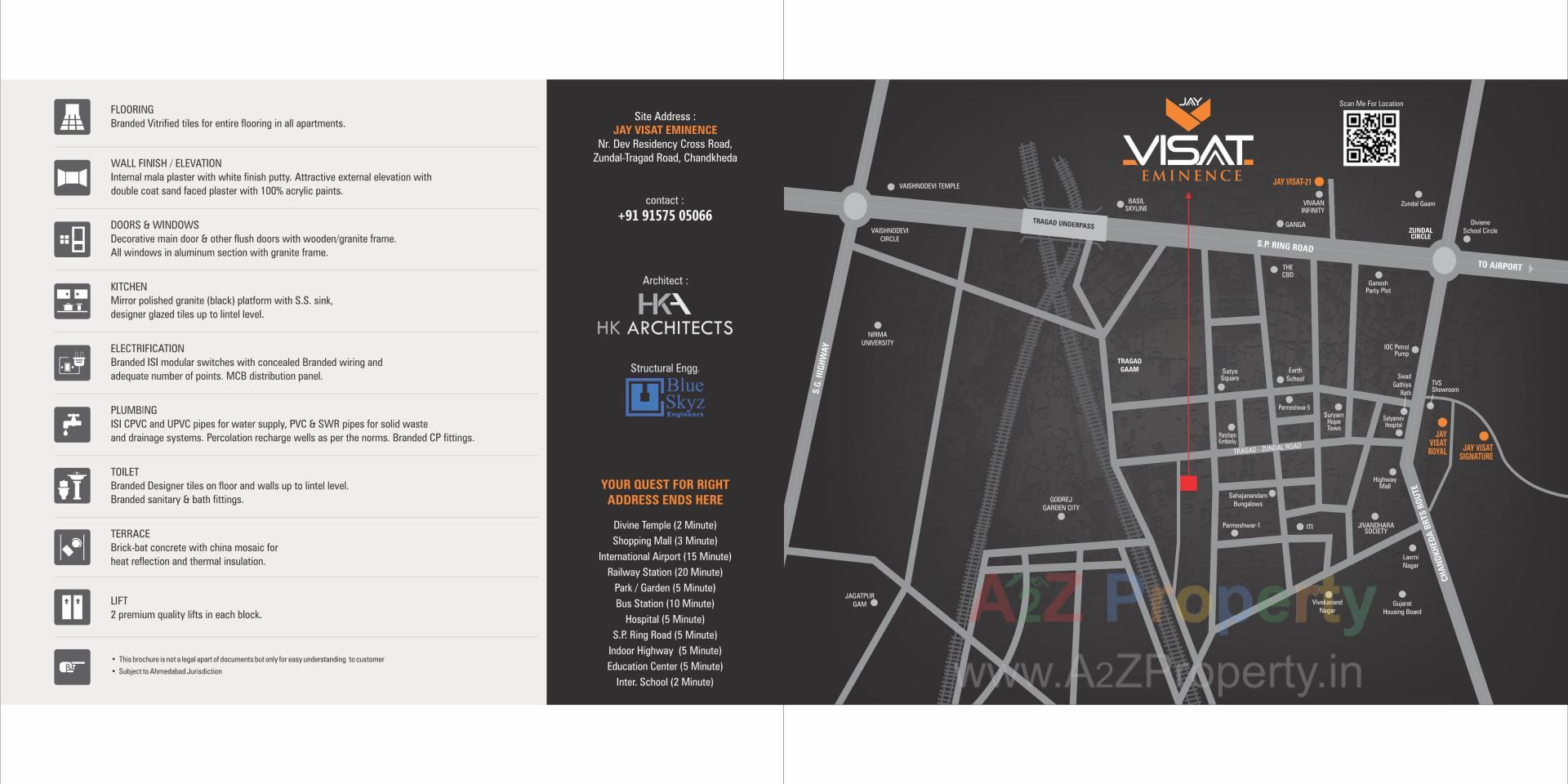  of real estate project Jay Visat Eminence located at Zundal, Gandhinagar, Gujarat