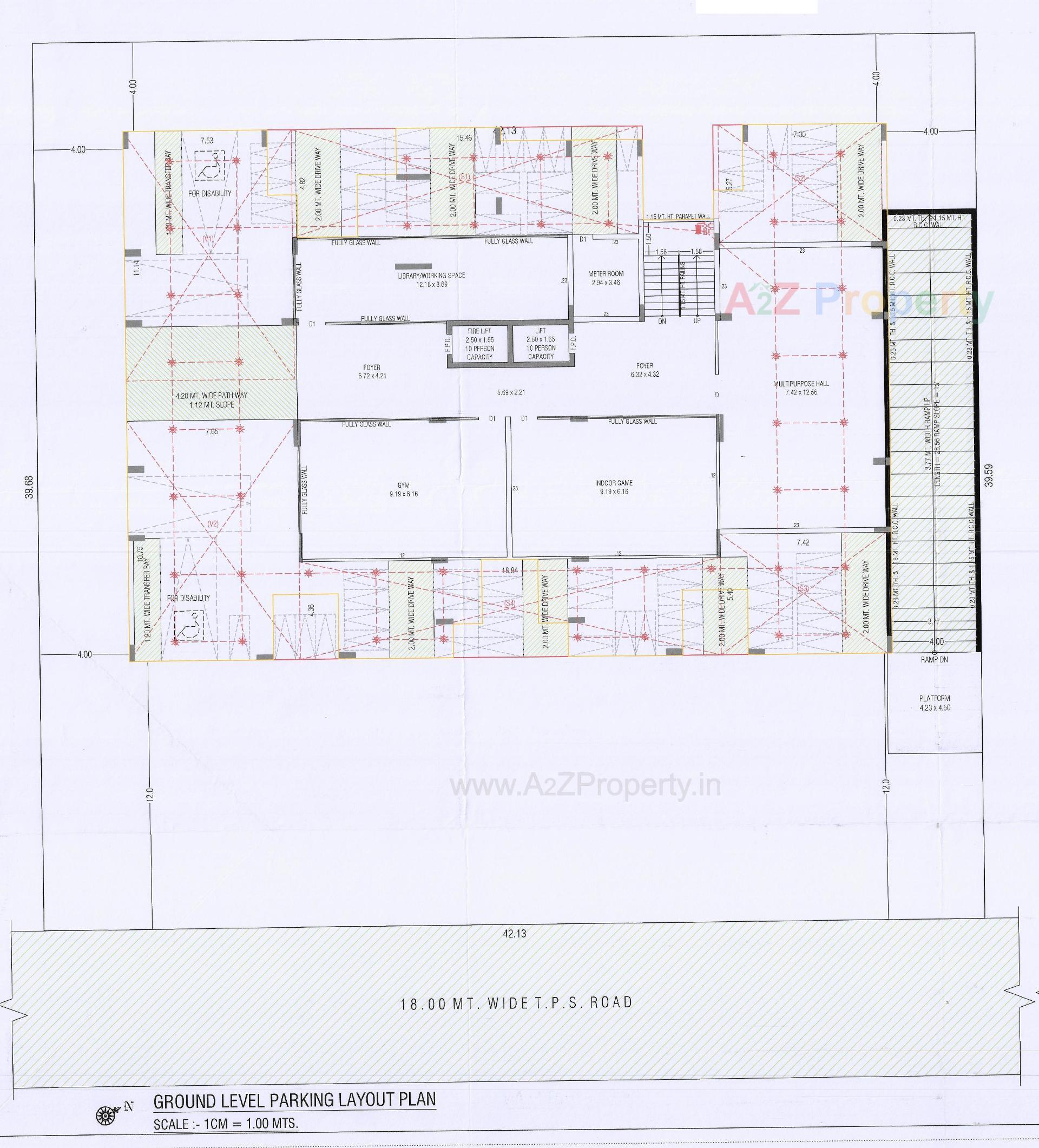 Layout of real estate project Jay Visat Mangalya located at Vavol, Gandhinagar, Gujarat