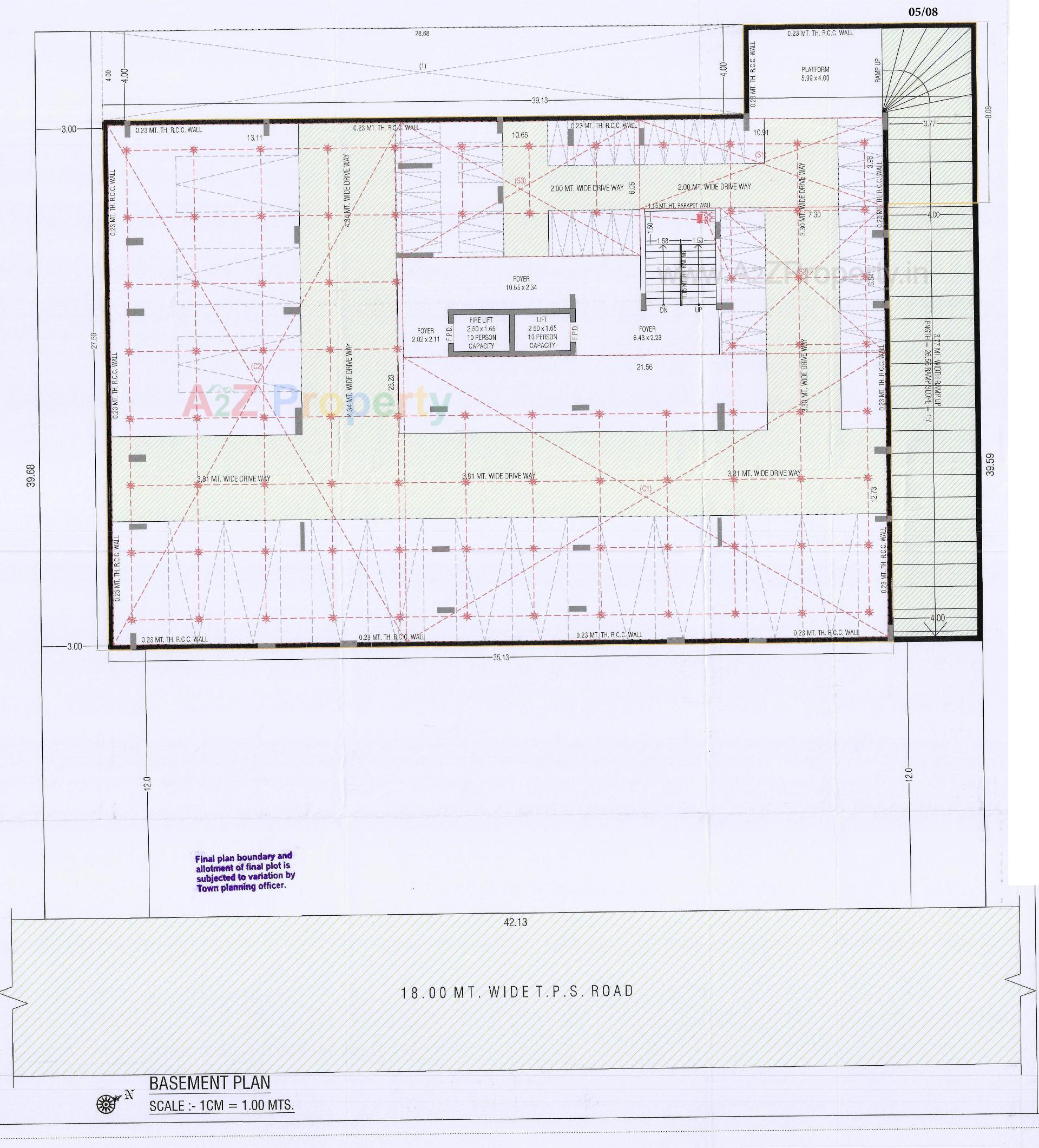 Layout of real estate project Jay Visat Mangalya located at Vavol, Gandhinagar, Gujarat