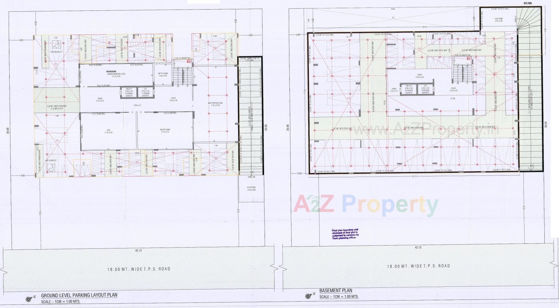 Layout of real estate project Jay Visat Mangalya located at Vavol, Gandhinagar, Gujarat