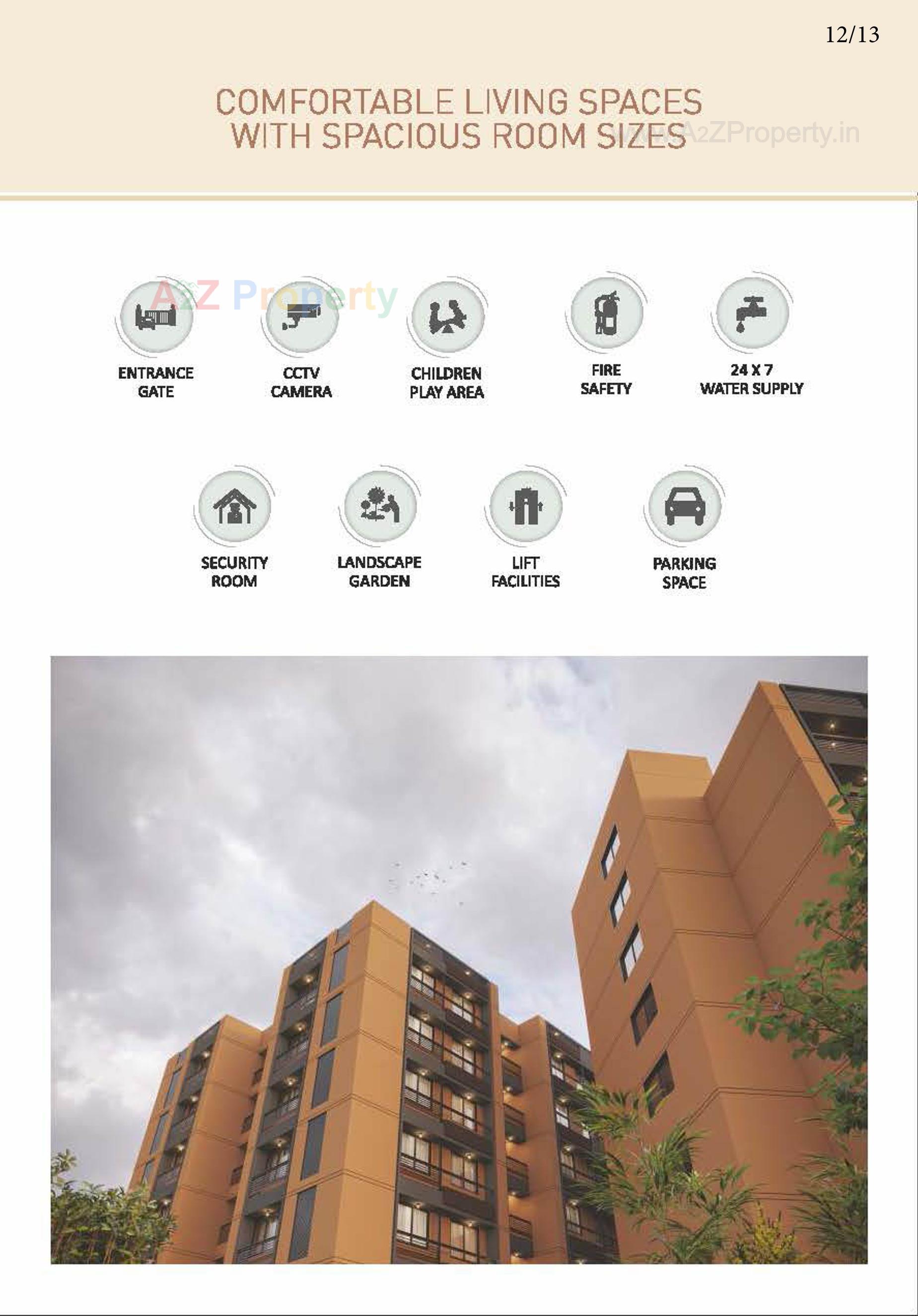 3D Elevation of real estate project Jay Visat Mangalya located at Vavol, Gandhinagar, Gujarat