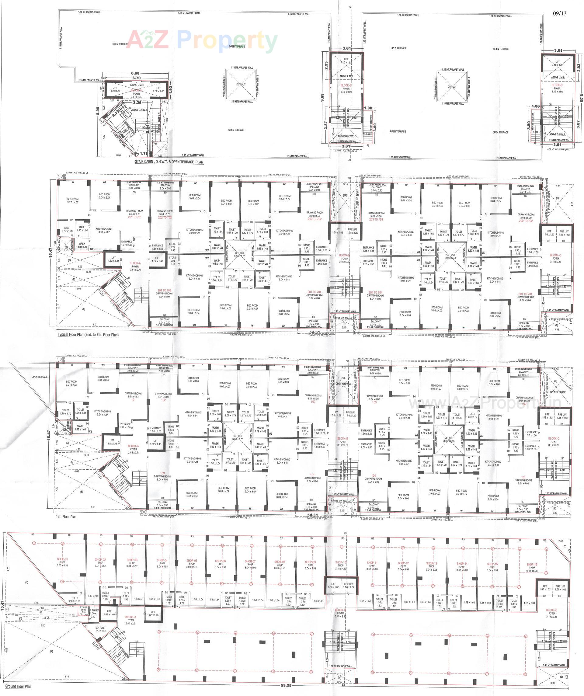 Layout of real estate project Jay Visat Mangalya located at Vavol, Gandhinagar, Gujarat