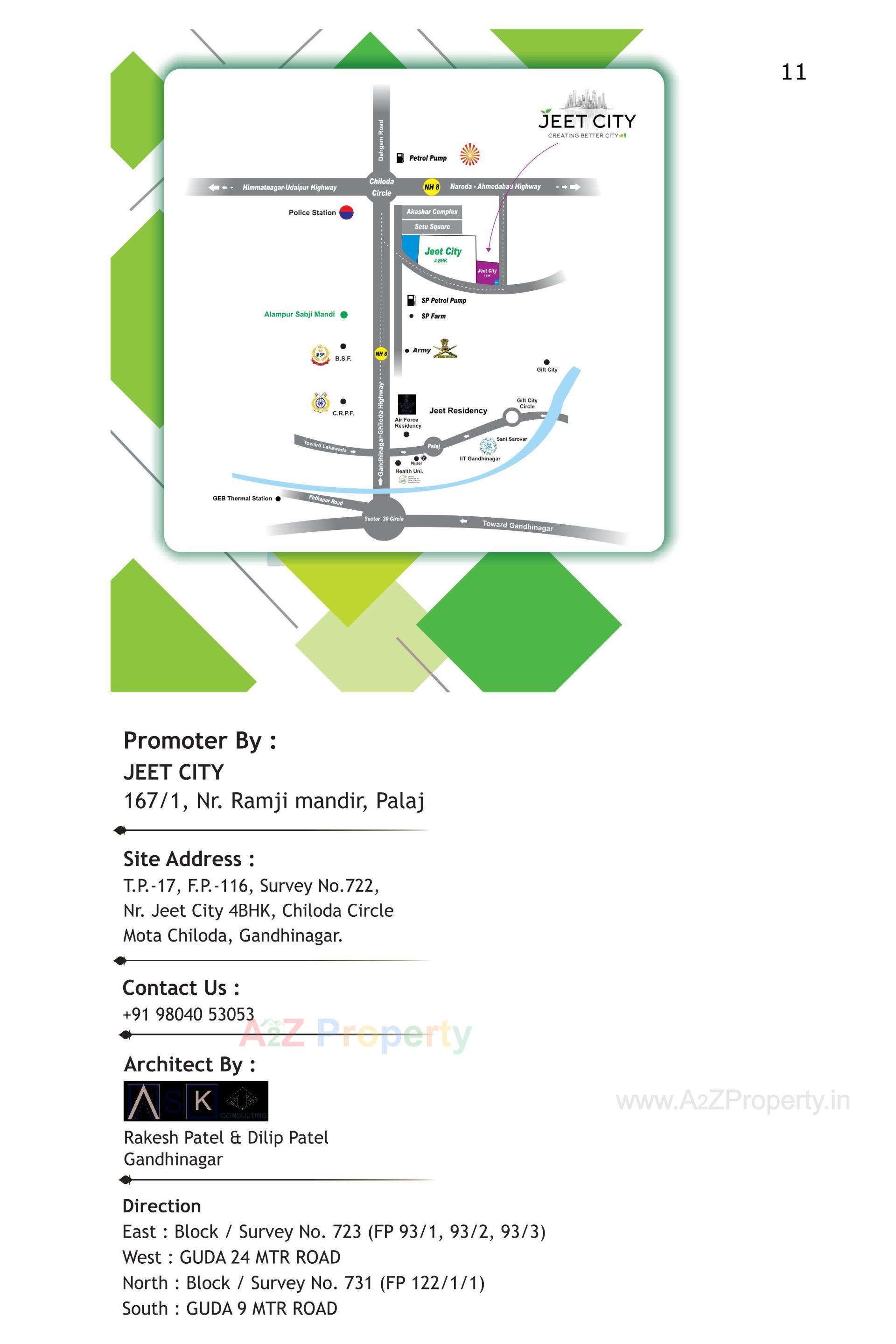  of real estate project Jeet City 3bhk located at Gandhinagar, Gandhinagar, Gujarat