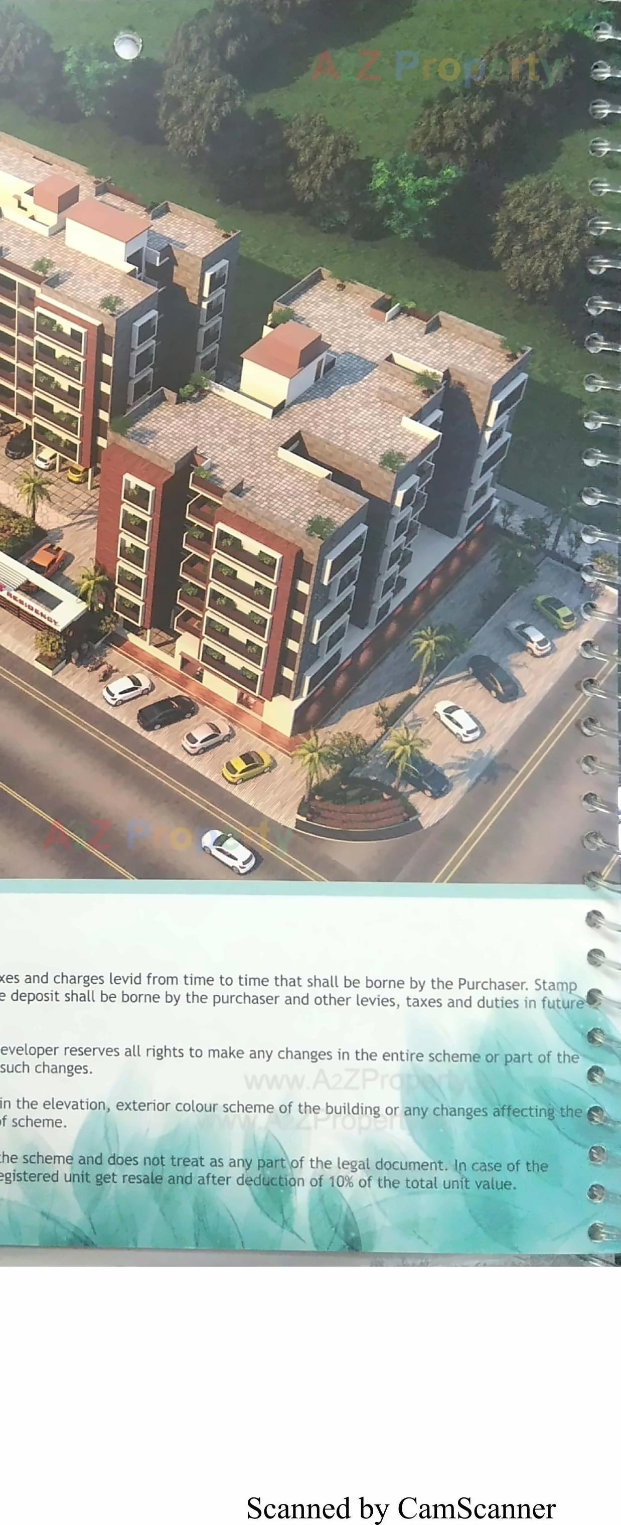 3D Elevation of real estate project Jeet Residency 3bhk located at Palaj, Gandhinagar, Gujarat