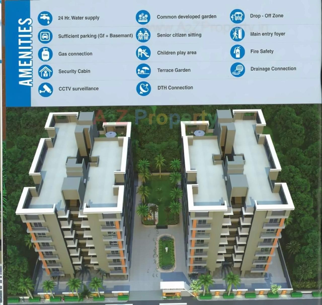  of real estate project Kabir Paradise located at Sargasan, Gandhinagar, Gujarat