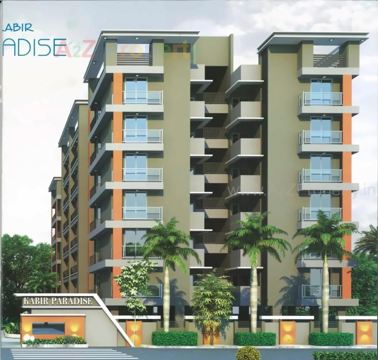 3D Elevation of real estate project Kabir Paradise located at Sargasan, Gandhinagar, Gujarat