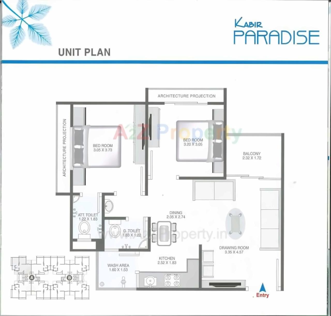 Layout of real estate project Kabir Paradise located at Sargasan, Gandhinagar, Gujarat