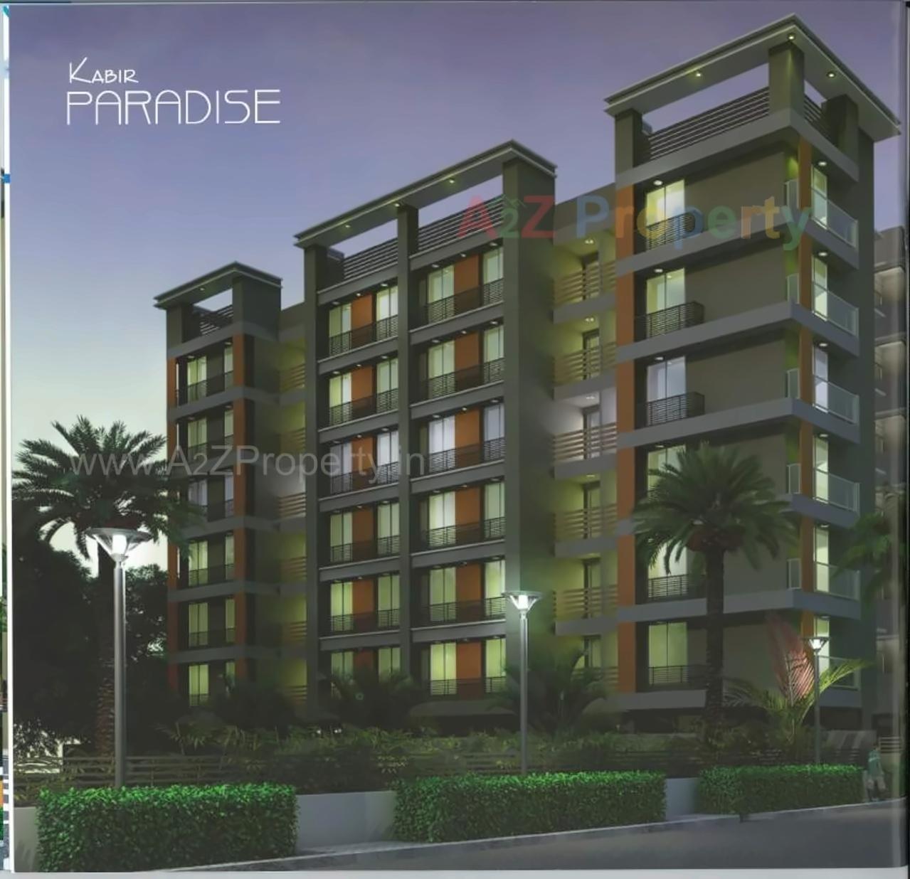 3D Elevation of real estate project Kabir Paradise located at Sargasan, Gandhinagar, Gujarat