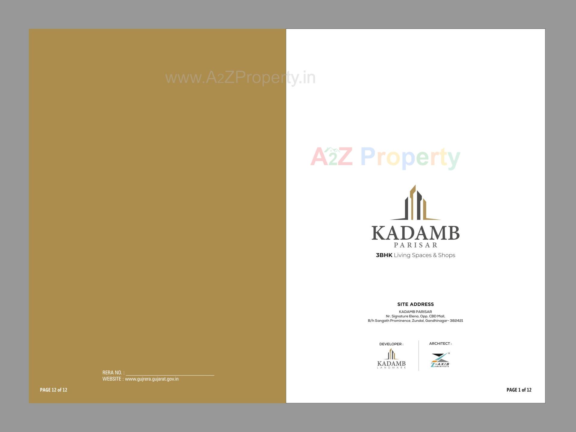  of real estate project Kadamb Parisar located at Zundal, Gandhinagar, Gujarat