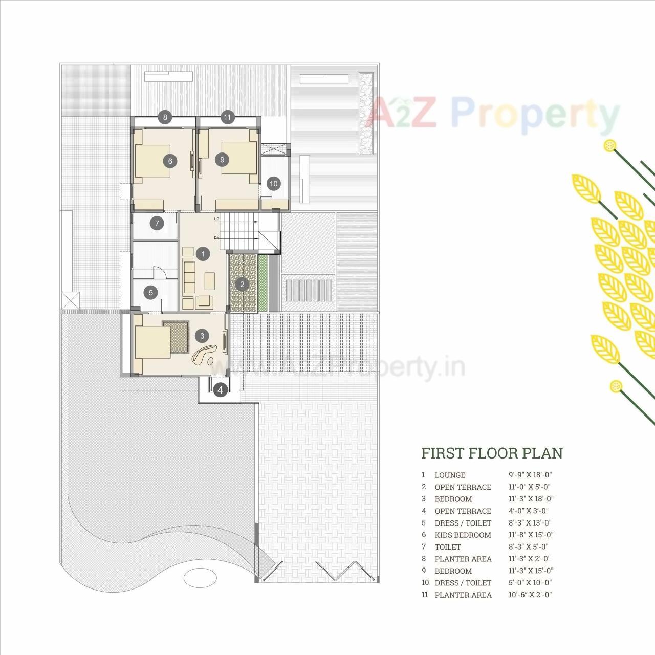 Layout of real estate project Kadamb Villas located at Bhat, Gandhinagar, Gujarat