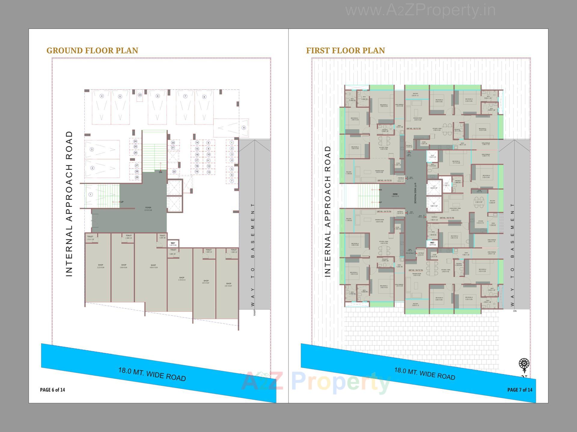 Layout of real estate project Kahaan Enclave located at Zundal, Gandhinagar, Gujarat
