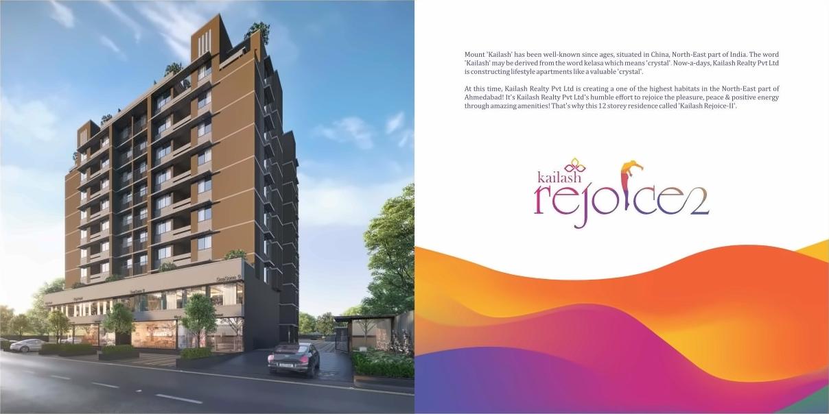 3D Elevation of real estate project Kailash Rejoice located at Nana-chiloda, Gandhinagar, Gujarat